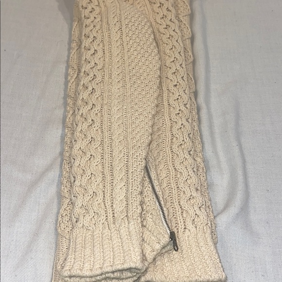 3201103 L.L. Bean Signature Women Cotton Fisherman Cable Tunic Sweater Beige XS - Picture 12 of 13